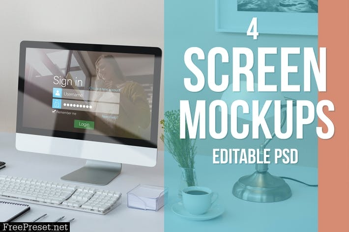 Screen Mockup Set APBXFVH