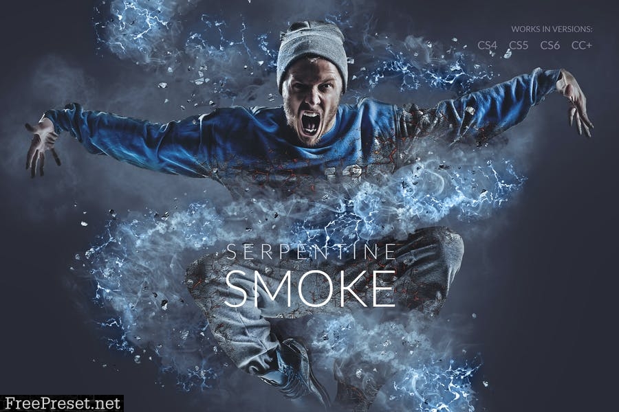 Serpentine Smoke Photoshop Action