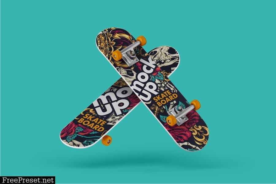 Skateboard Mockup Set 5P763BL