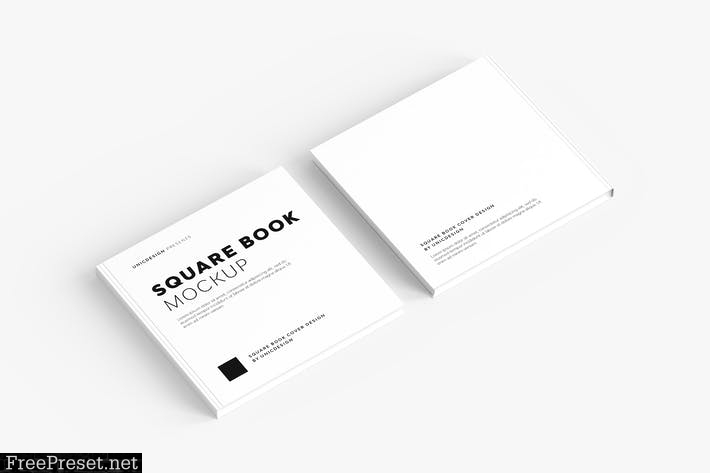 Square Book Mockup LNTP4Z8