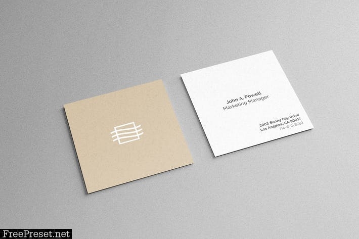 Square Card Mockup X2VRC67