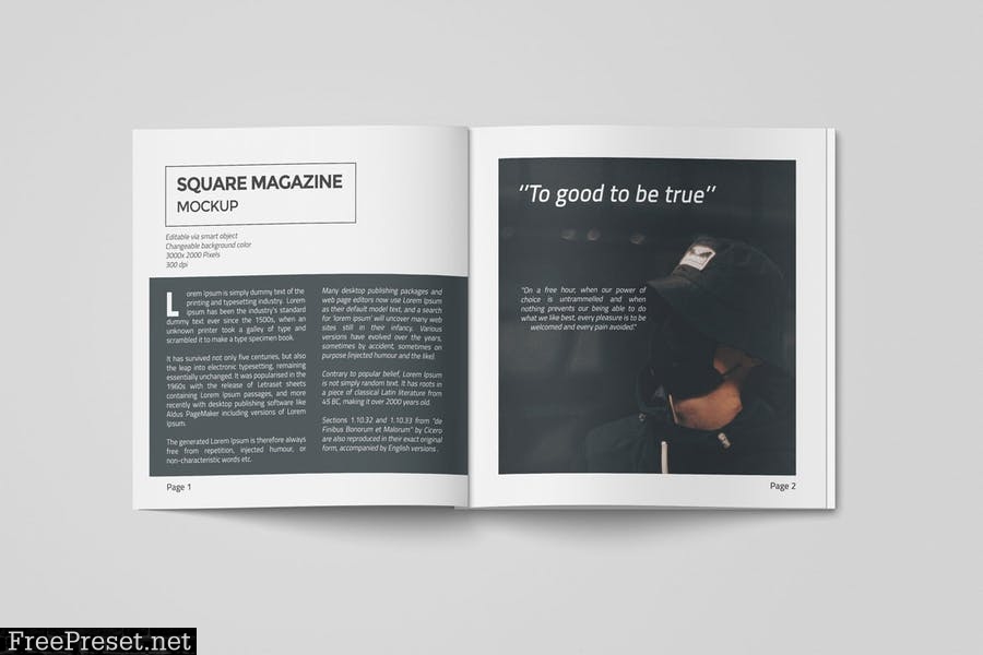 Square Magazine Mockup GKDE6GH