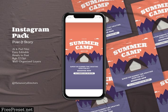 Summer Camp Instagram Pack E2QEBT9