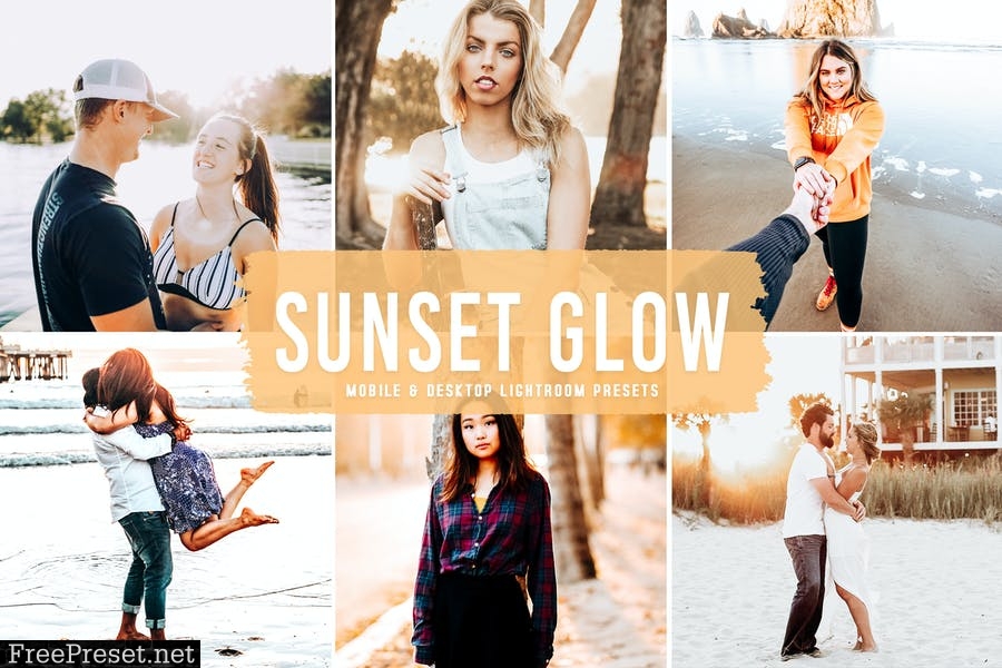 Sunset Glow Mobile & Desktop Lightroom Presets