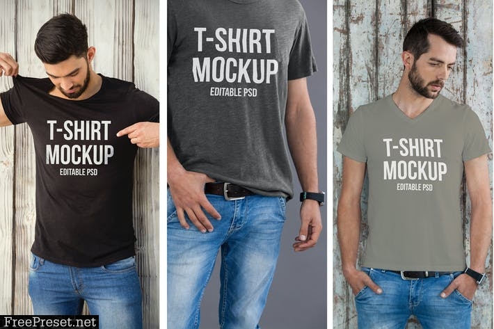 T-shirt Mockup Set