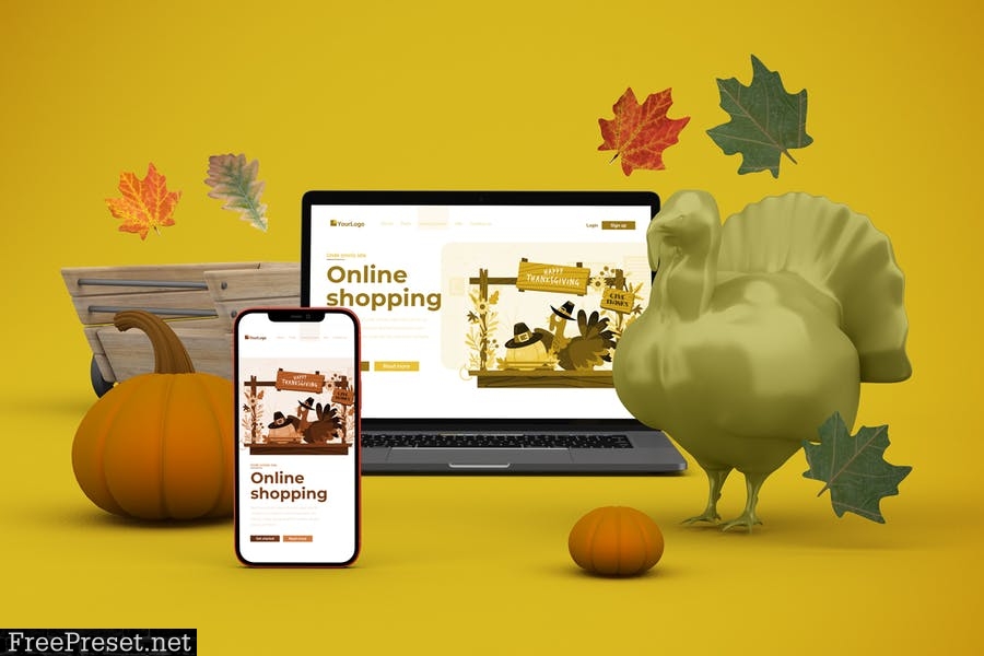 Thanksgiving Responsive mockup VDL37RG