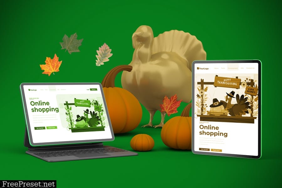 Thanksgiving Responsive mockup VDL37RG