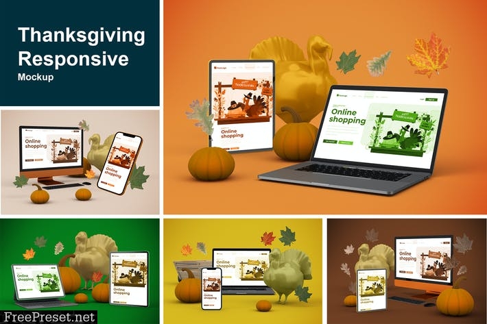 Thanksgiving Responsive mockup VDL37RG