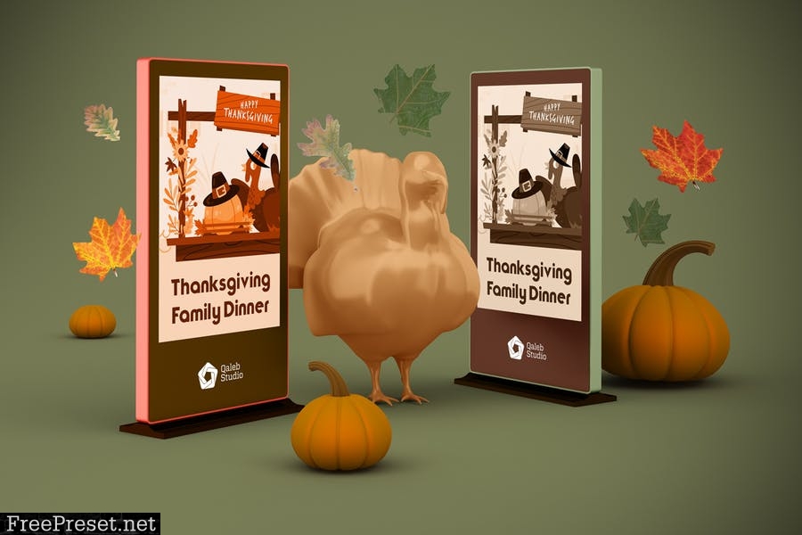 Thanksgiving Signage F78HUVN