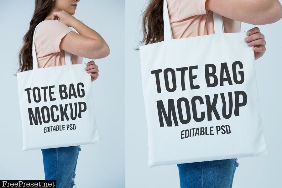 Tote Bag Mockup Set HP3EJJY