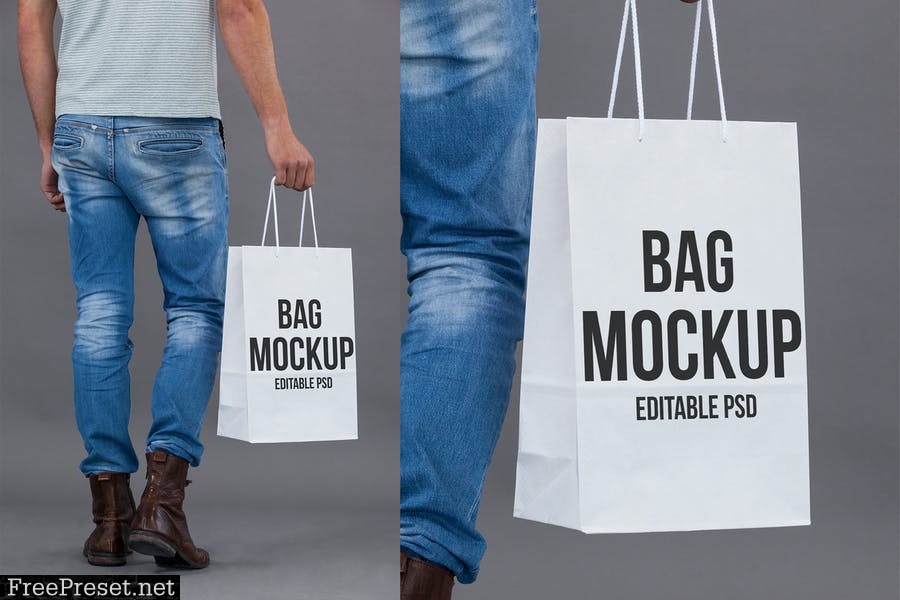 Tote Bag Mockup Set HP3EJJY