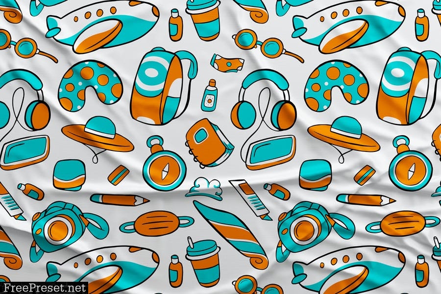 Travel Seamless Pattern #01 PZ3EURE