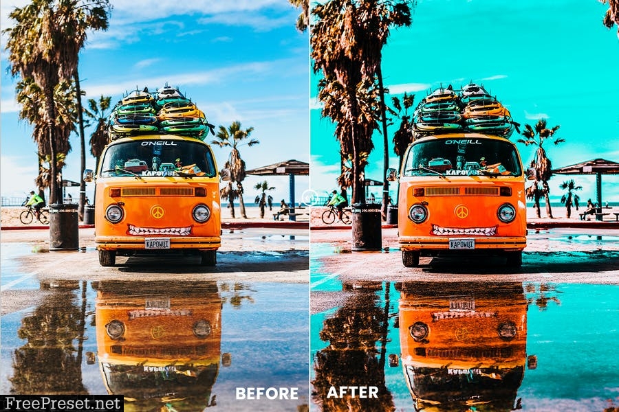 Tropicana Photoshop Action & Lightrom Presets