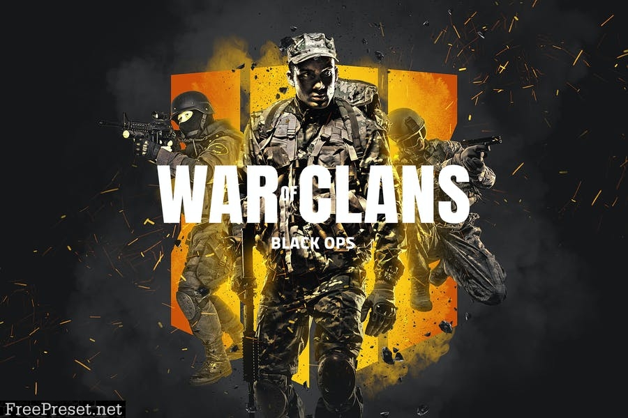 War Of Clans Photoshop Action