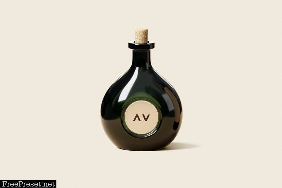 Wine Bottle Mockup ASJFBB3