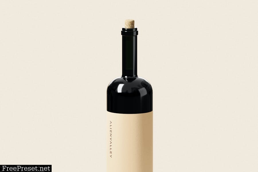 Wine Bottle Mockup ASJFBB3