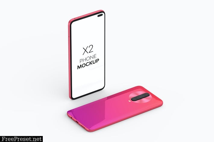 X2 Phone Mockup 6ND2LBD