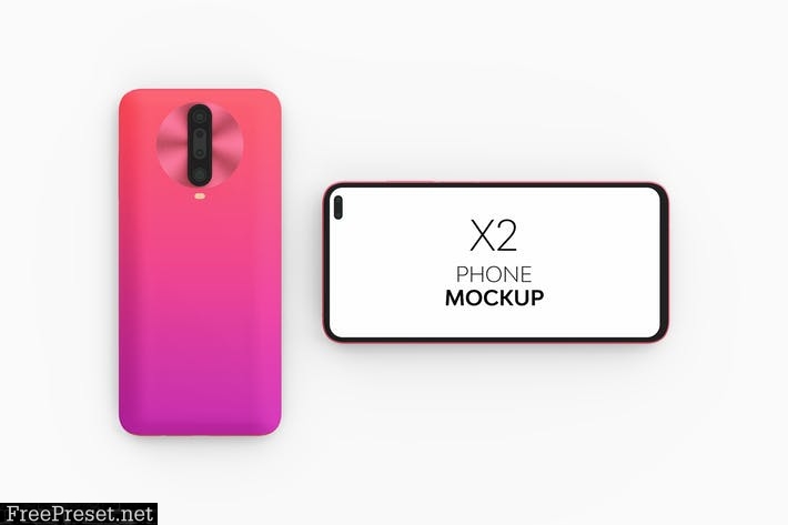 X2 Phone Mockup HG439UQ