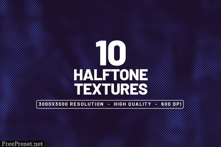 10 Halftone Textures RAM82YK