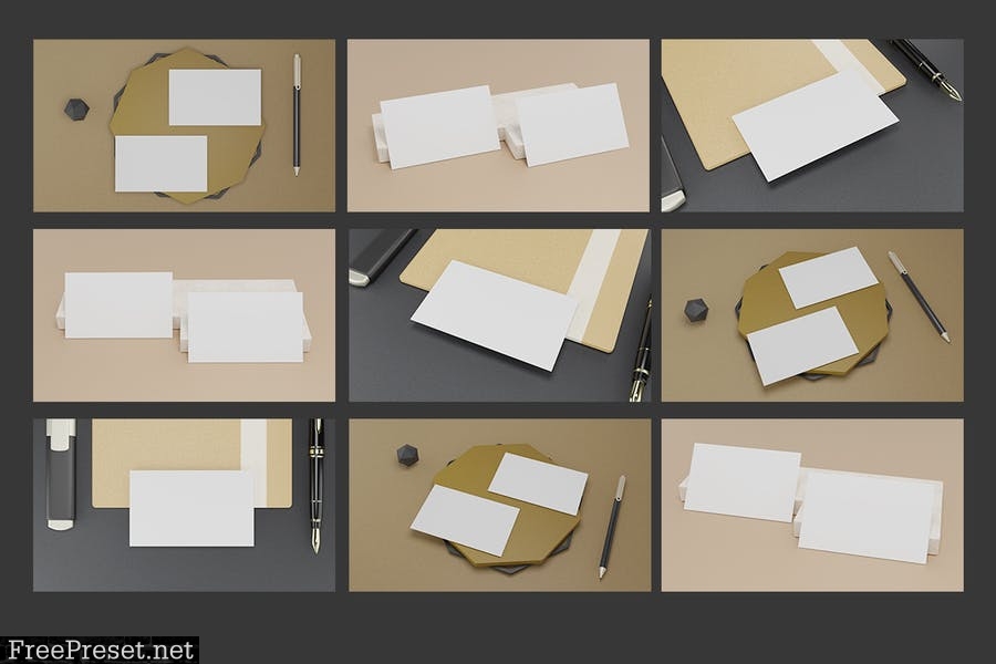 10 Perspective Business Card Mockup Pack 07 KJVV4KS