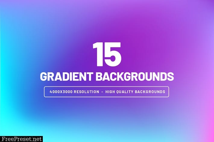 15 Gradient Backgrounds LWXWZ5S