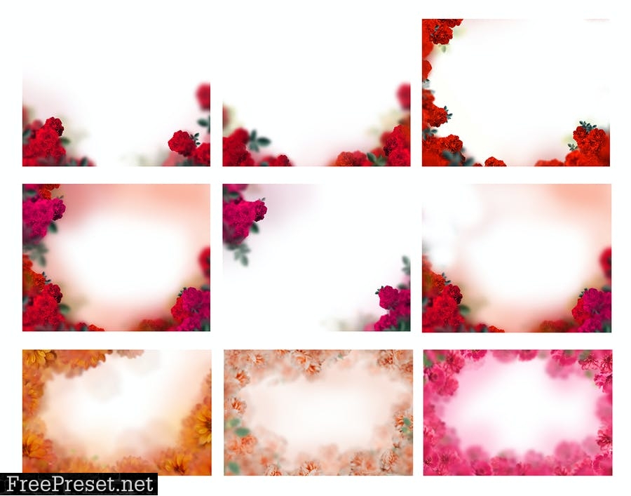 35 Floral Texture Background Overlays VSAUD55