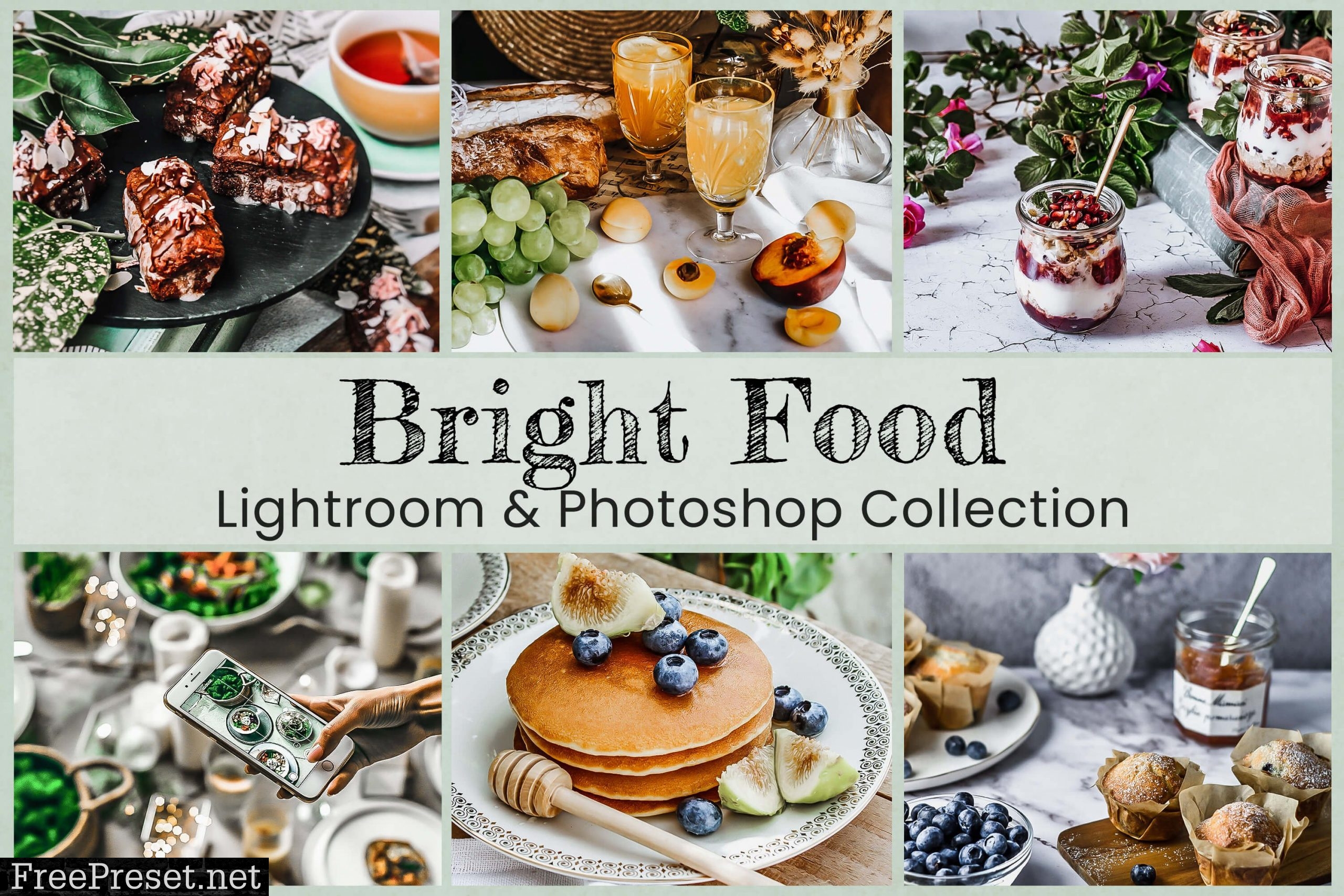 6 Bright Food Photo Edit Collection 6254863