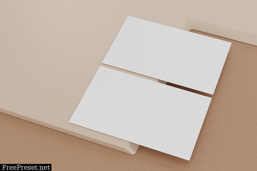 9 Perspective Business Card Mockup Pack 12