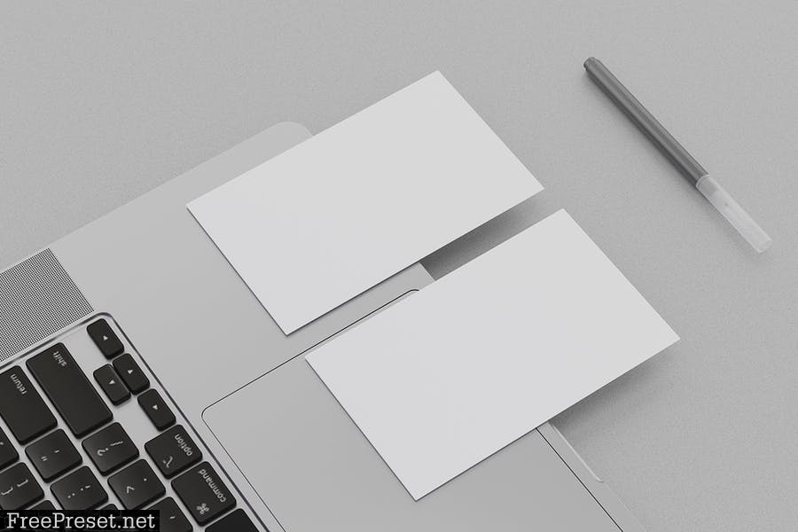 9 Perspective Business Card Mockup Pack 14