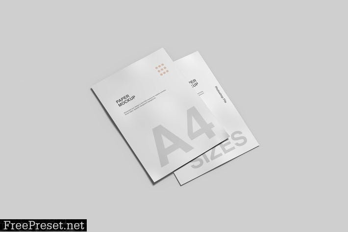 A4 Paper Mockup AB3F7HY