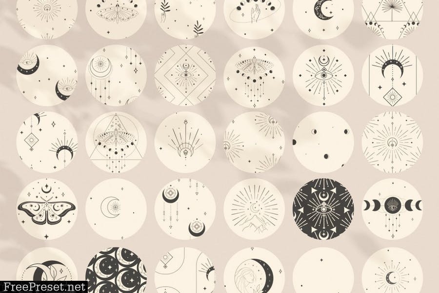 Abstract Seamless Background Patterns Collection. GRXYQTQ