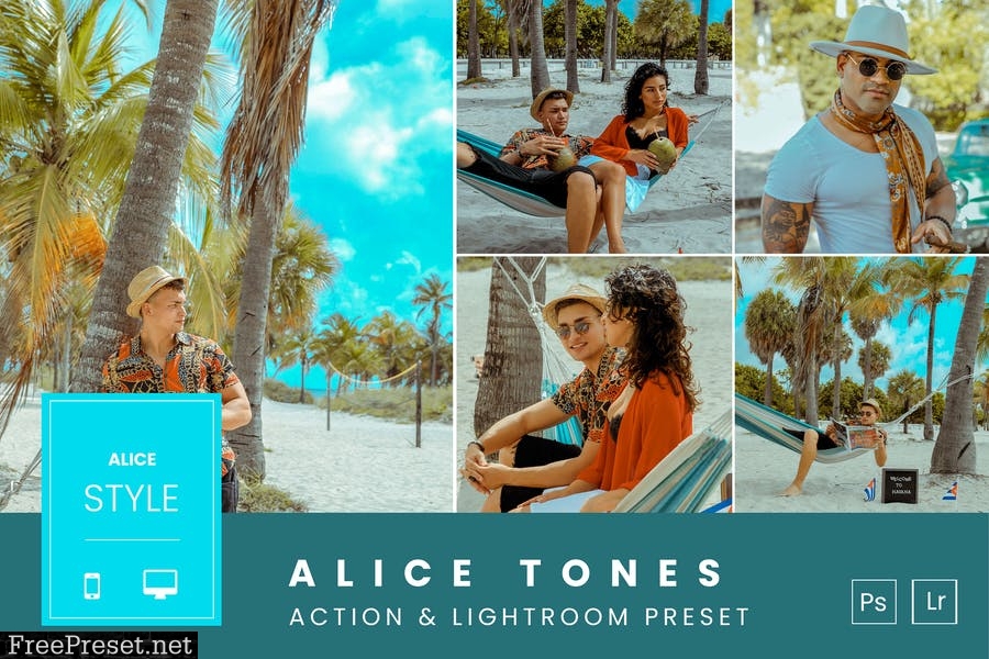 Alice Tones Action & Lightroom Preset