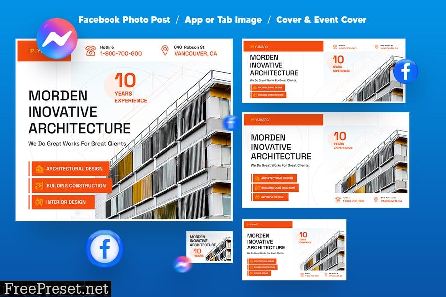 Architecture and Interior Social Media Pack XJSKZ4L