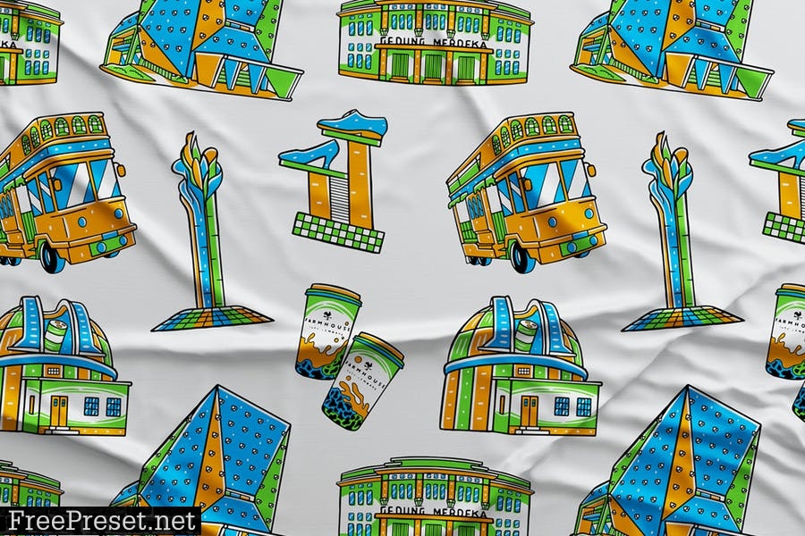 Bandung Seamless Pattern #01 N5B3SUM