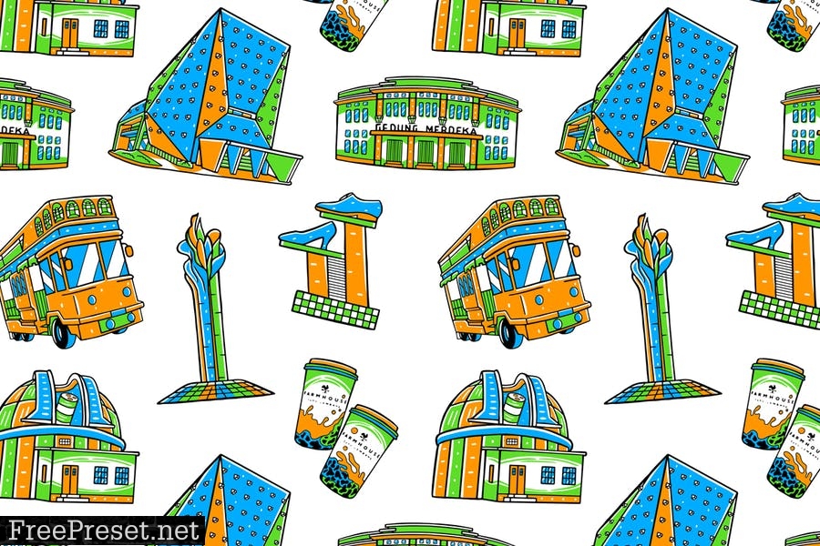 Bandung Seamless Pattern #01 N5B3SUM