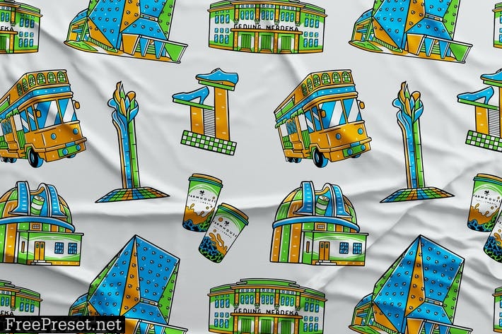 Bandung Seamless Pattern #01 N5B3SUM