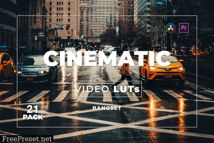 Bangset Cinematic Pack 21 Video LUTs