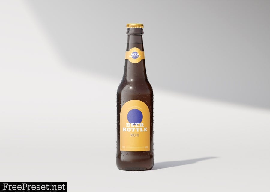 Beer Bottle Mockup 2 6H2VVAW