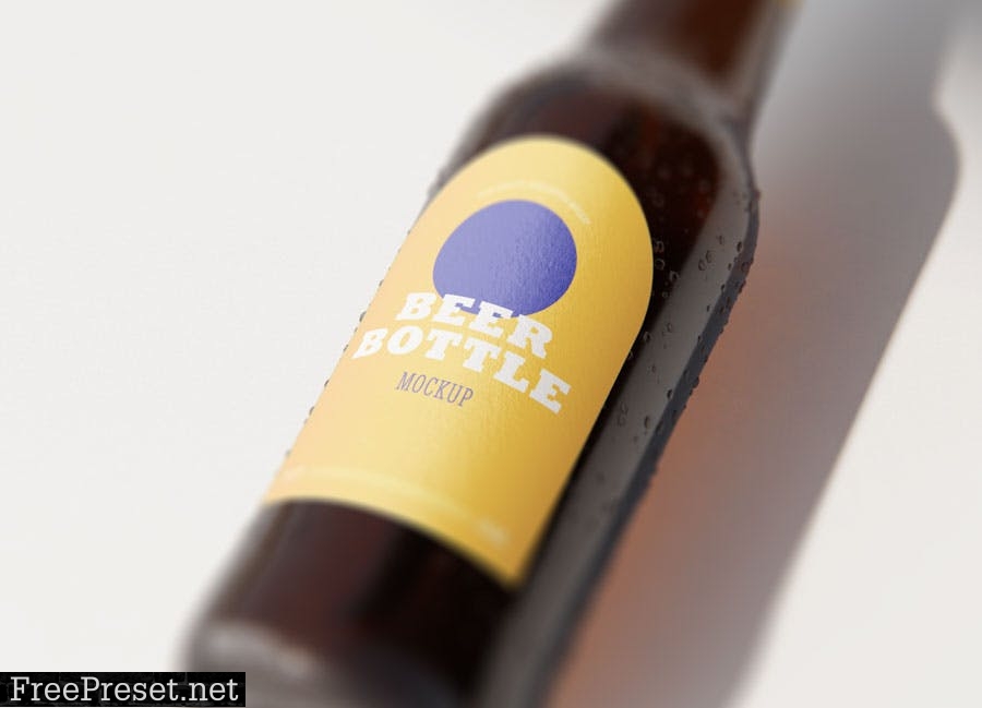 Beer Bottle Mockup 2 6H2VVAW