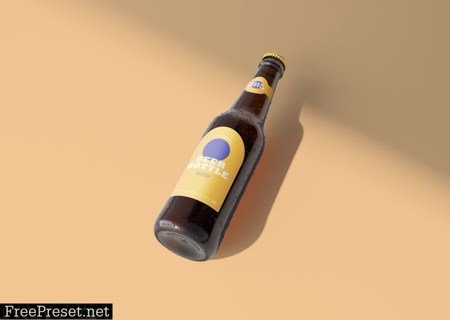 Beer Bottle Mockup 2 6H2VVAW