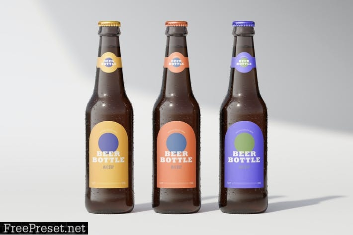 Beer Bottle Mockup 2 6H2VVAW