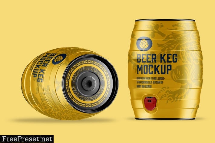 Beer Keg Mockup R7QQLJA