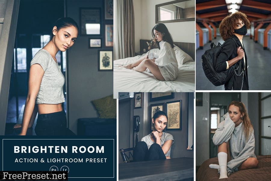 Brighten Room Action & Lightrom Presets