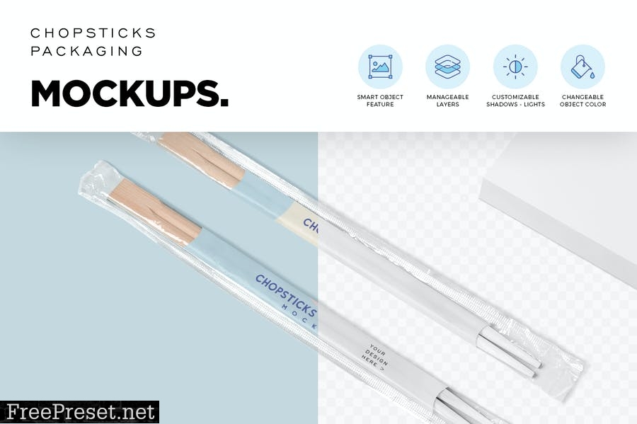 Chopstick Packaging Mockups