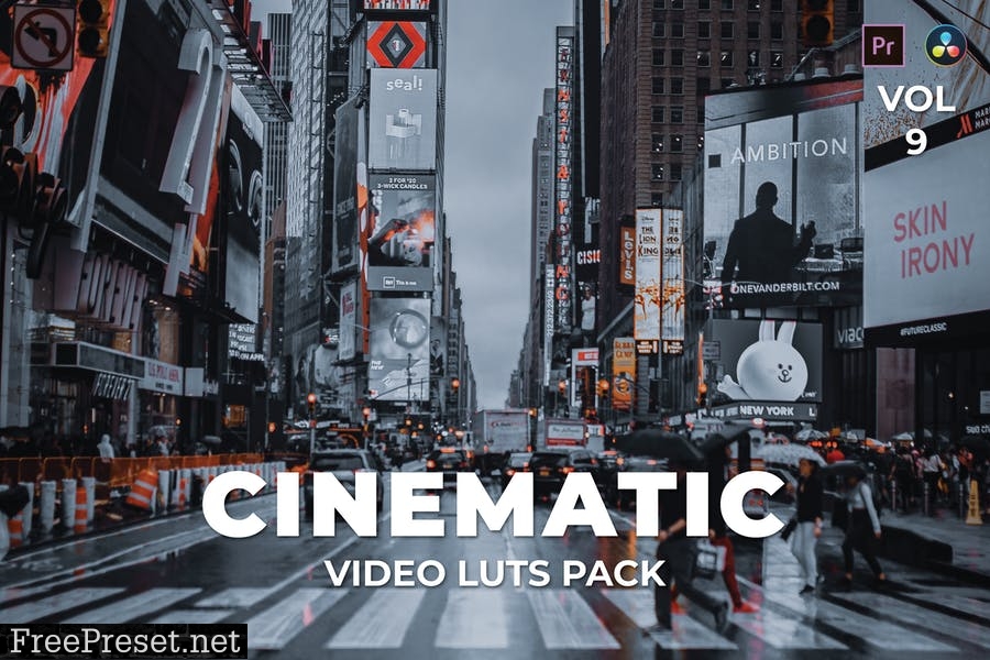 Cinematic Pack Video LUTs Vol.9