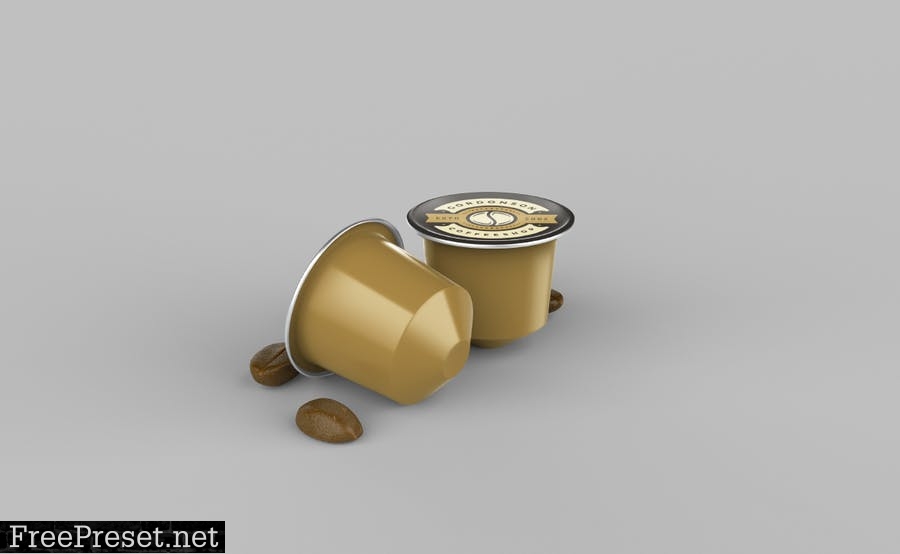 Coffee Capsule Pods Mockup 8NLV7ZE