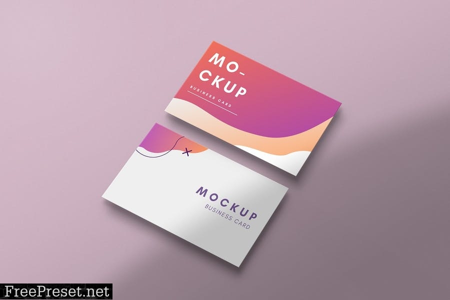 Colorful Business Card Mockup