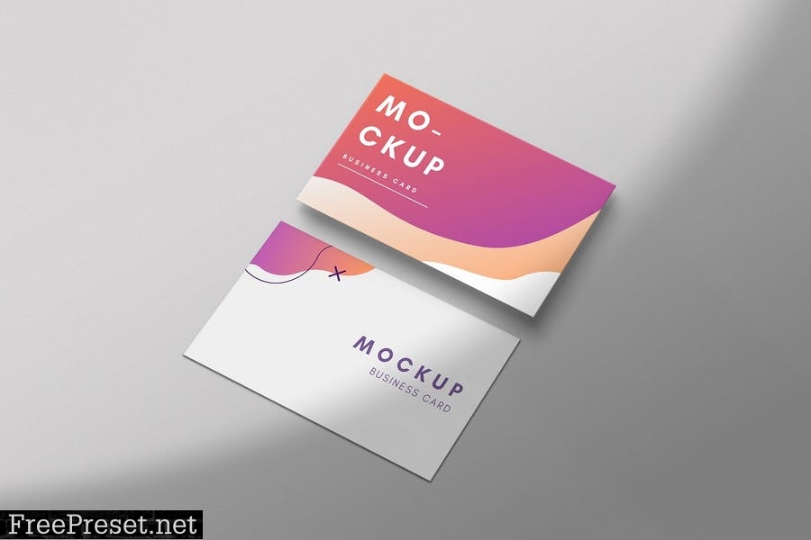 Colorful Business Card Mockup