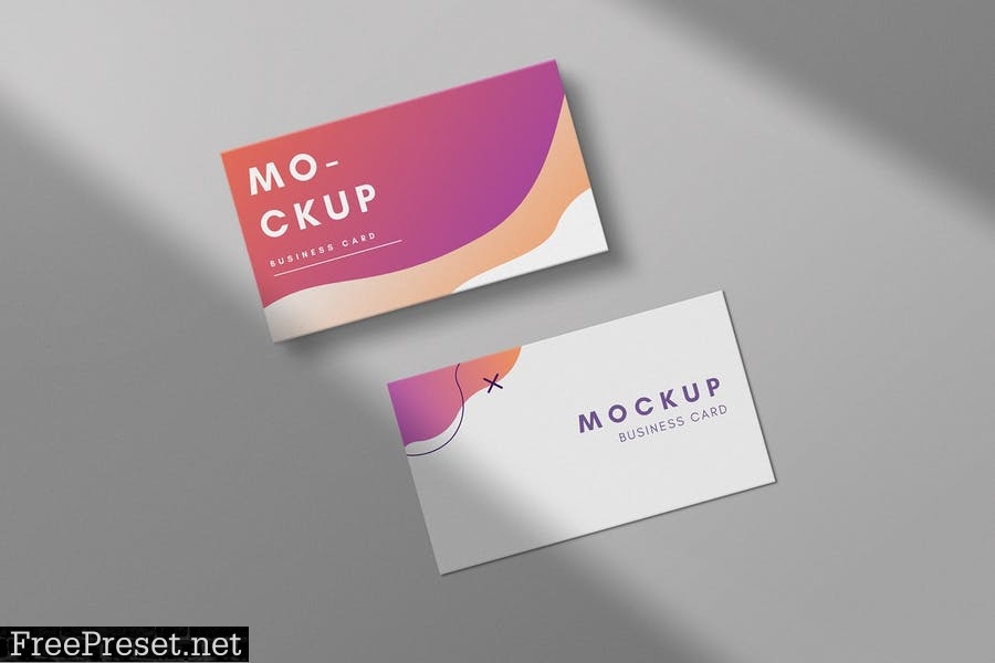 Colorful Business Card Mockup