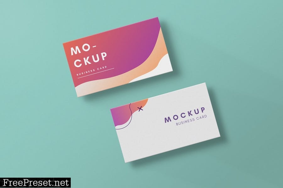 Colorful Business Card Mockup